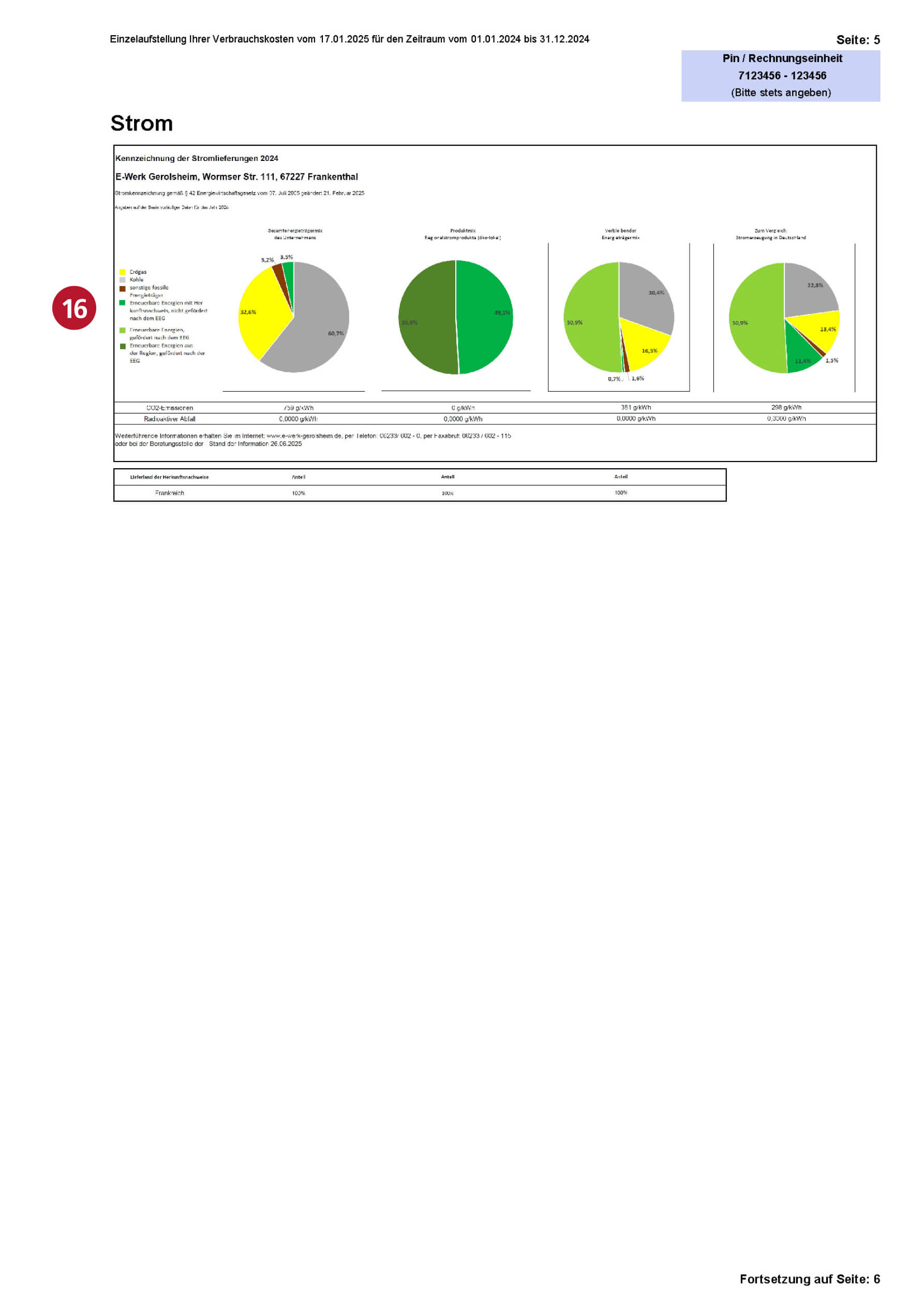 Stromrechnung Seite 5