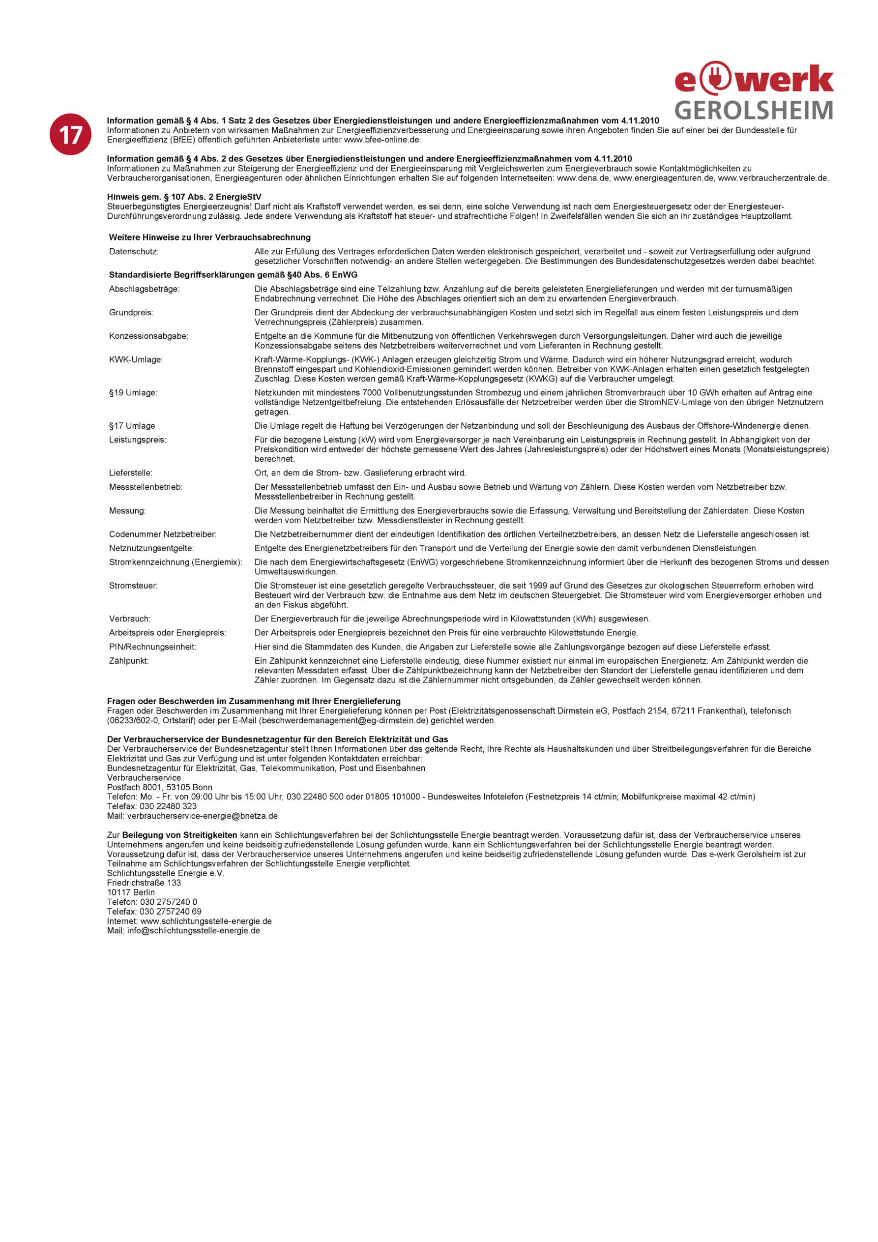 Stromrechnung Seite 6