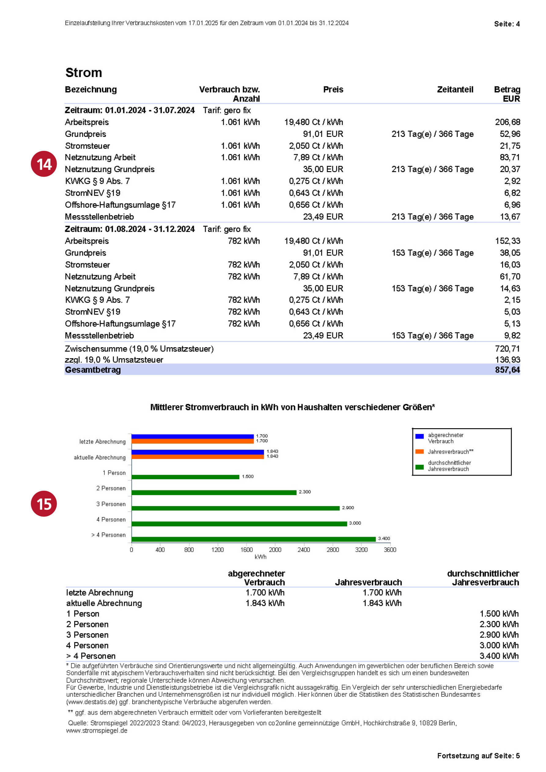 Stromrechnung Seite 4